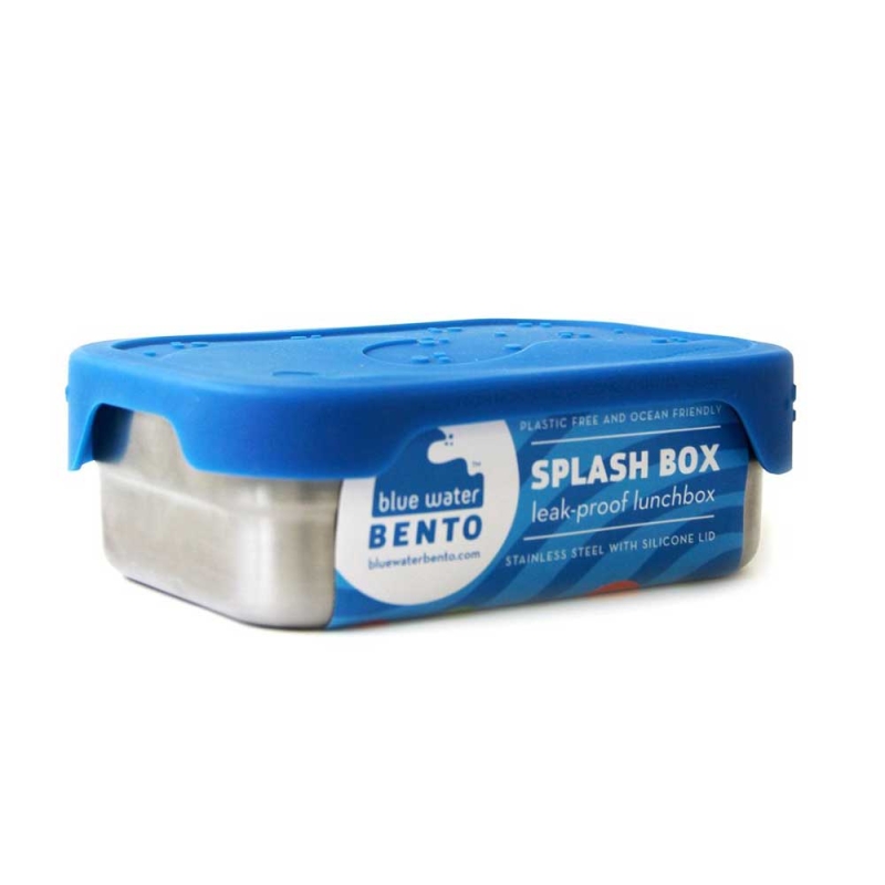 Eco Lunch Box Blue Water Bento Splash Box  RVS/Blauw