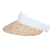 Hatland Olinka Raffia Visor White