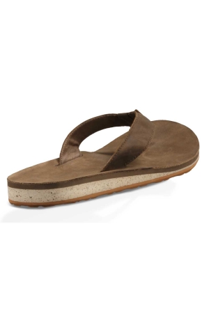 Teva Classic Flip Premium Leather Dark earth 1009037-DKEA slippers online bestellen bij Kathmandu Outdoor & Travel