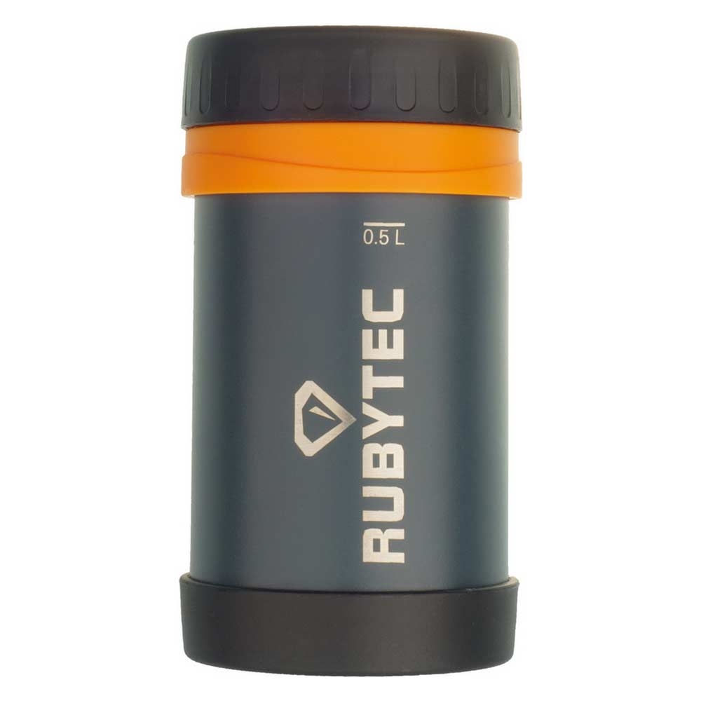Rubytec Food Container 500ml Grijs/oranje RU515135 drinkflessen en thermosflessen online bestellen bij Kathmandu Outdoor & Travel