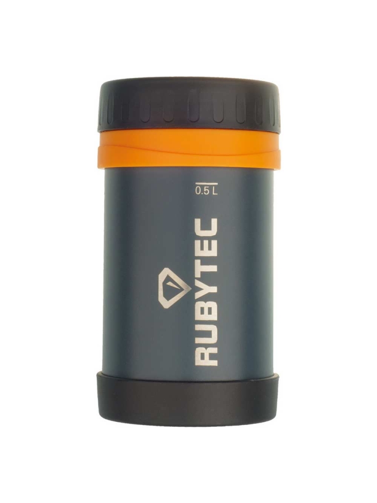 Rubytec Food Container 500ml Grijs/oranje RU515135 drinkflessen en thermosflessen online bestellen bij Kathmandu Outdoor & Travel