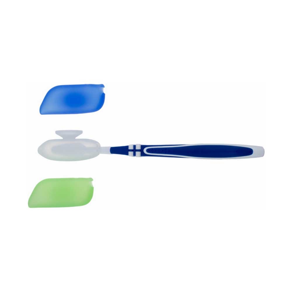 Rubytec Octo Toothbrush Cover 3st Green/Blue/White RU54390 toiletartikelen online bestellen bij Kathmandu Outdoor & Travel