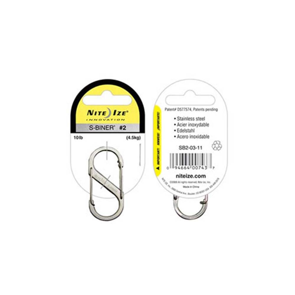 Nite-Ize S-Biner Nr 2 RVS NI SB2-03-11 gadgets en handigheden online bestellen bij Kathmandu Outdoor & Travel