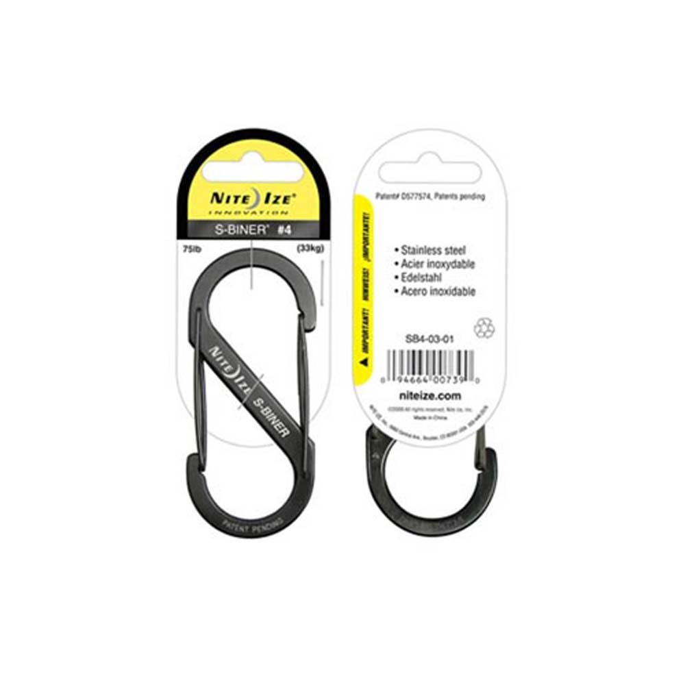 Nite-Ize S-Biner Nr 4 Black NI SB4-03-01 gadgets en handigheden online bestellen bij Kathmandu Outdoor & Travel