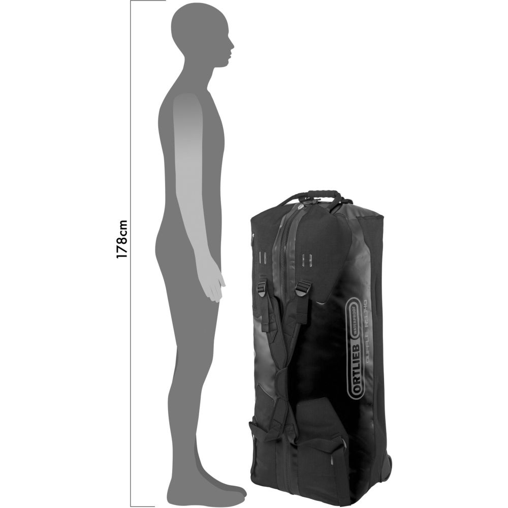 Ortlieb Duffel RS 140L Zwart OK13201 rolkoffers online bestellen bij Kathmandu Outdoor & Travel