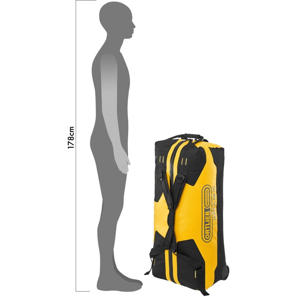 Ortlieb Duffel RS 110L Sun Yellow OK13102 rolkoffers online bestellen bij Kathmandu Outdoor & Travel