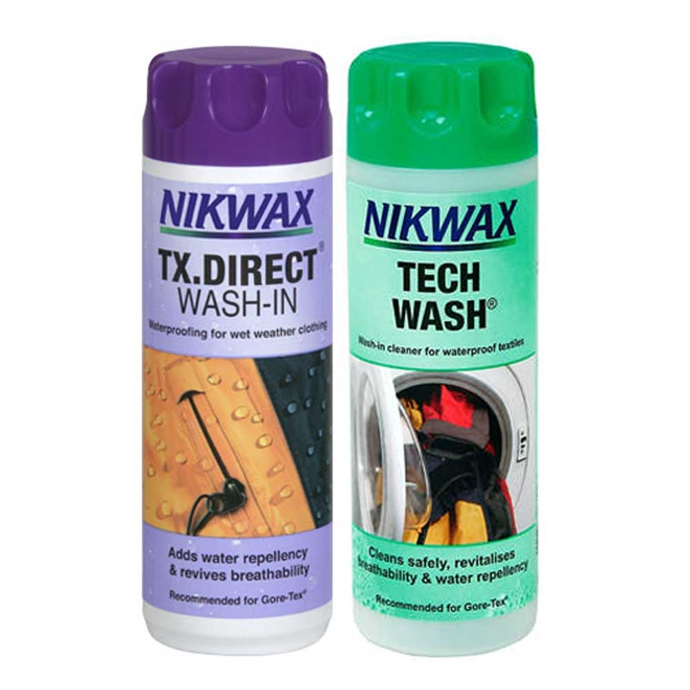 Nikwax Twinpack Tech wash-TX-Direct Groen 300103 kleding accessoires online bestellen bij Kathmandu Outdoor & Travel