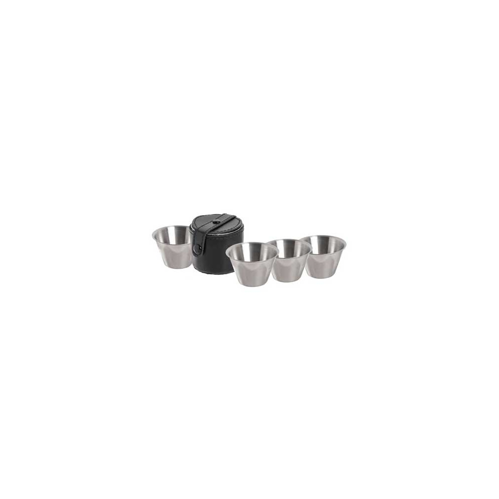 Relags Beker RVS 30ml set van 4 Silver black 181300 drinkflessen en thermosflessen online bestellen bij Kathmandu Outdoor & Travel