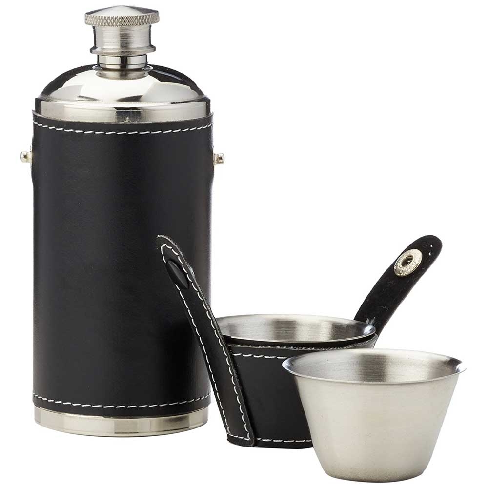 Relags Jachtfles RVS met 2 bekers Zwart 181400 drinkflessen en thermosflessen online bestellen bij Kathmandu Outdoor & Travel