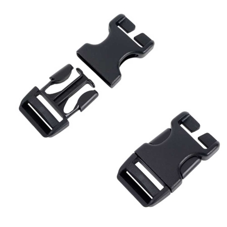 National Moulding  Steekgesp 25mm Speciaal (2stuks) Zwart