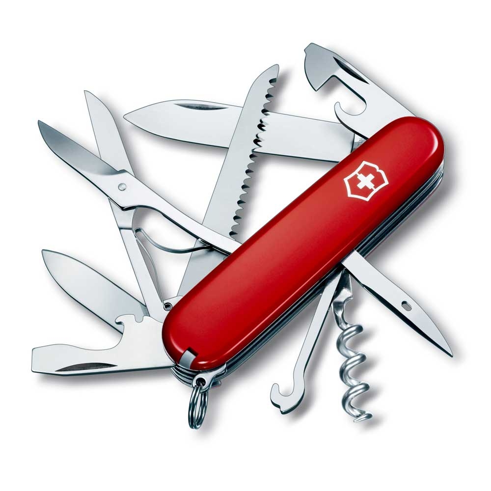 Victorinox Huntsman Red 5V1.3713 messen & tools online bestellen bij Kathmandu Outdoor & Travel