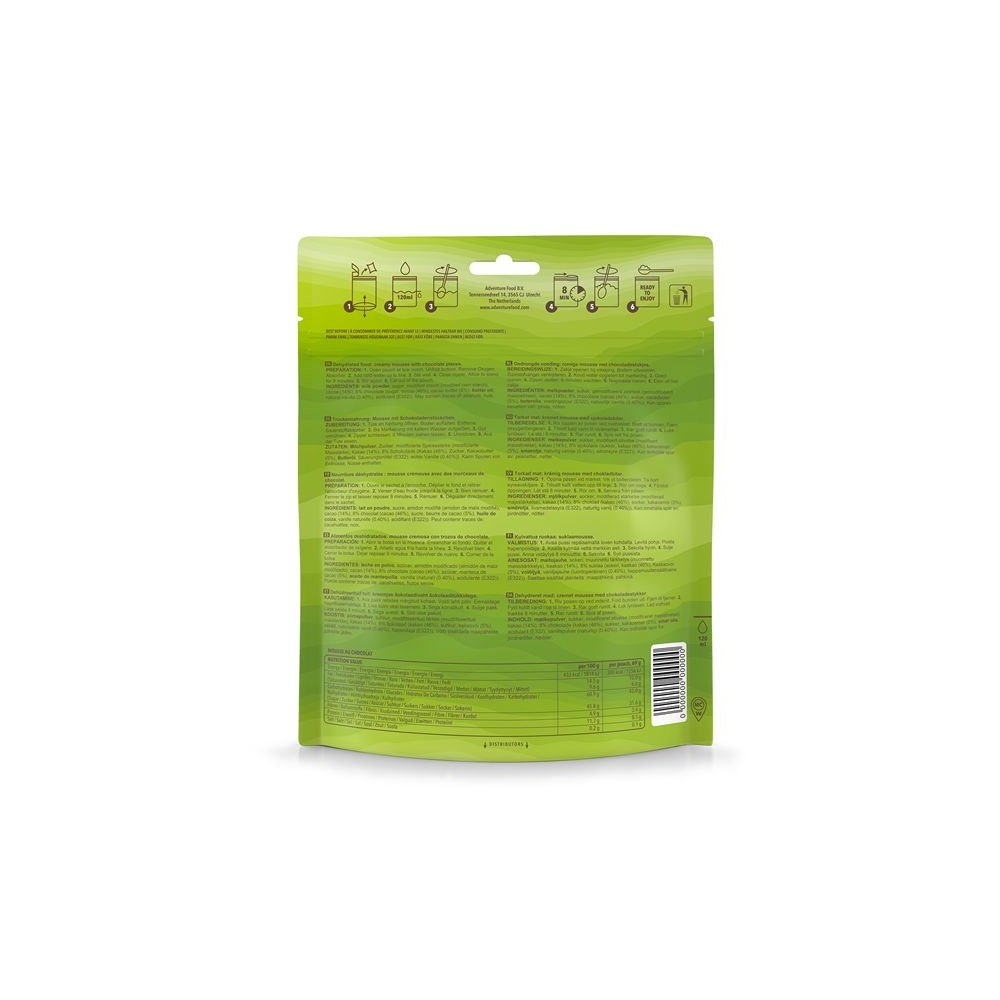 Adventure food Adventure food Chocolade Mousse 1 portie 1MC maaltijden en voedsel  Adventure food Chocolade Mousse 1 portie . 1MC maaltijden en voedsel online bestellen bij Kathmandu Outdoor & Travel