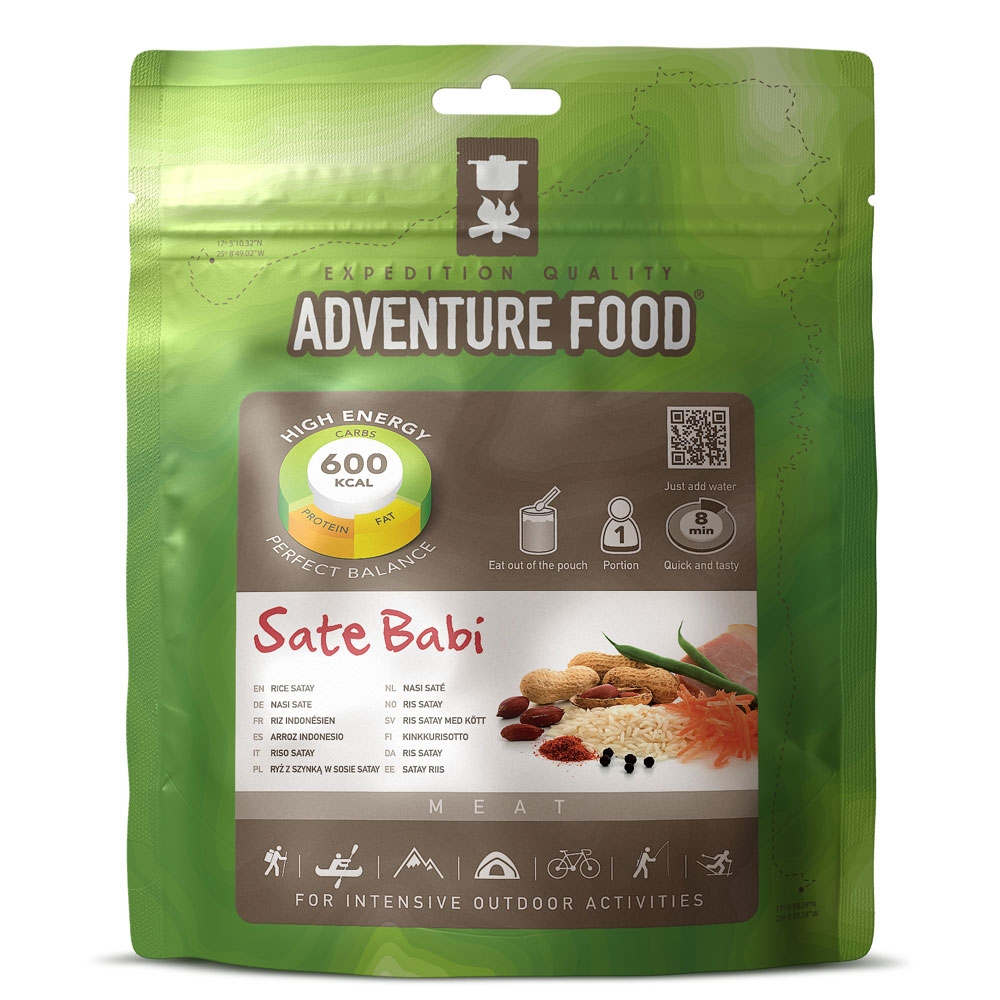 Adventure food Saté Babi 1 portie . 1RB maaltijden en voedsel online bestellen bij Kathmandu Outdoor & Travel
