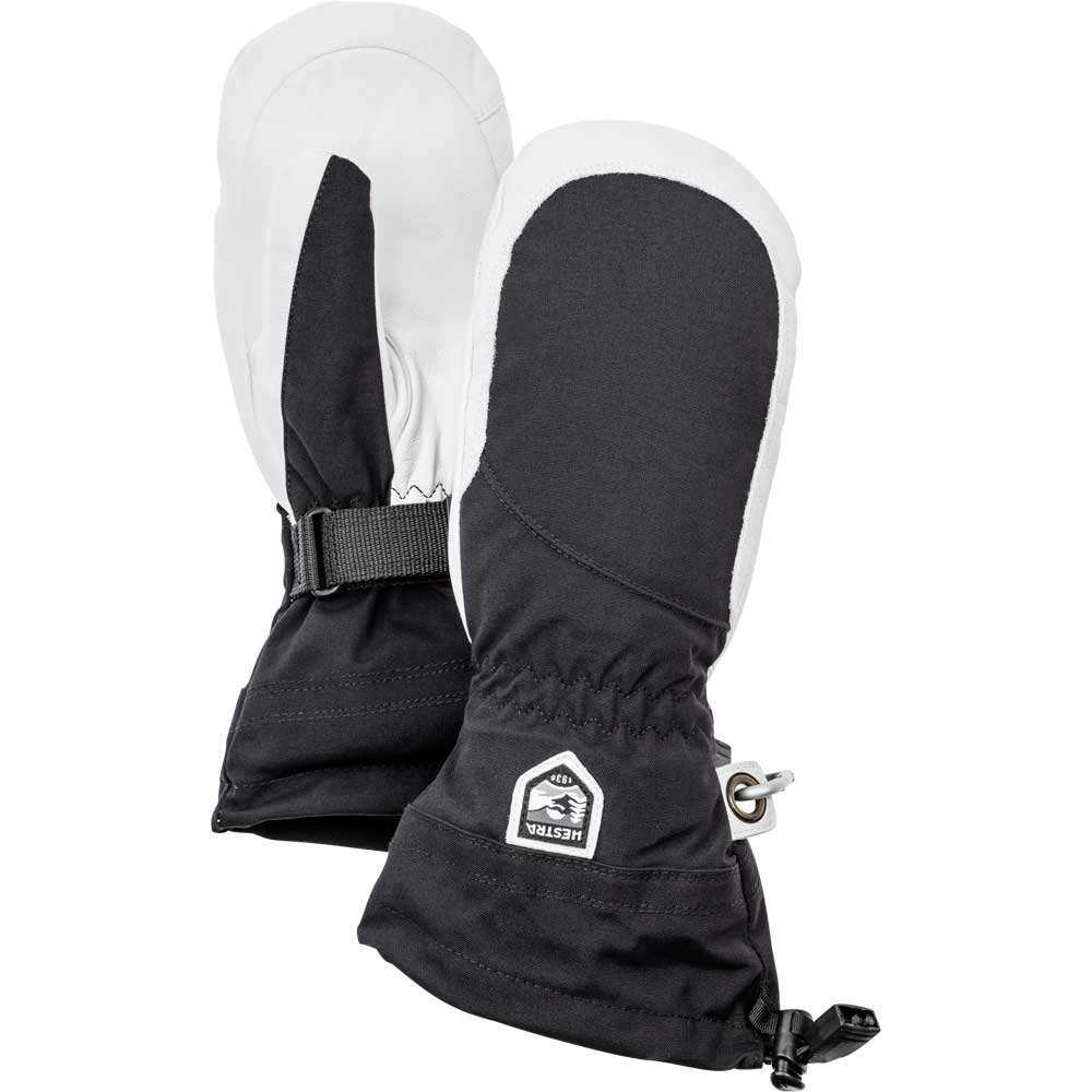 Hestra Heli Ski mitt women's Black / Off White 30611-100020 kleding accessoires online bestellen bij Kathmandu Outdoor & Travel