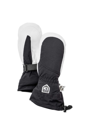 Hestra Heli Ski mitt women's Black / Off White 30611-100020 kleding accessoires online bestellen bij Kathmandu Outdoor & Travel
