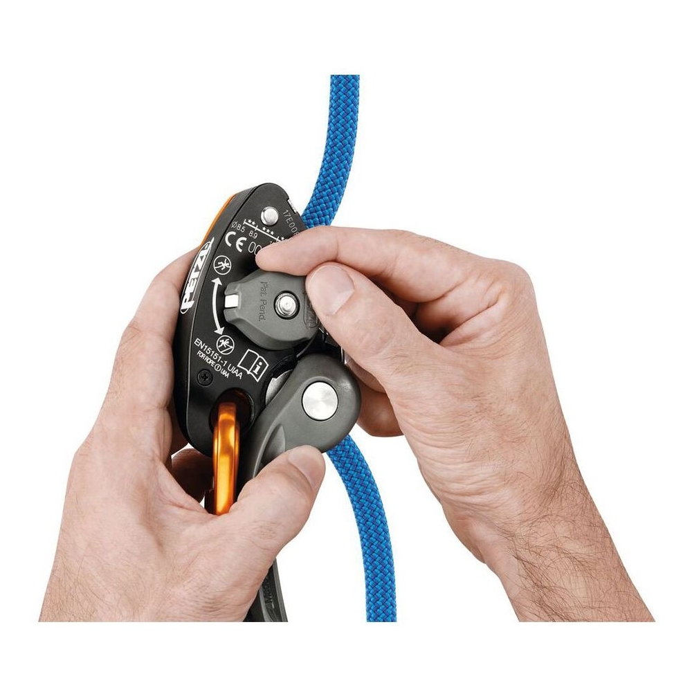 Petzl Grigri + Orange D13A AG zekeren online bestellen bij Kathmandu Outdoor & Travel