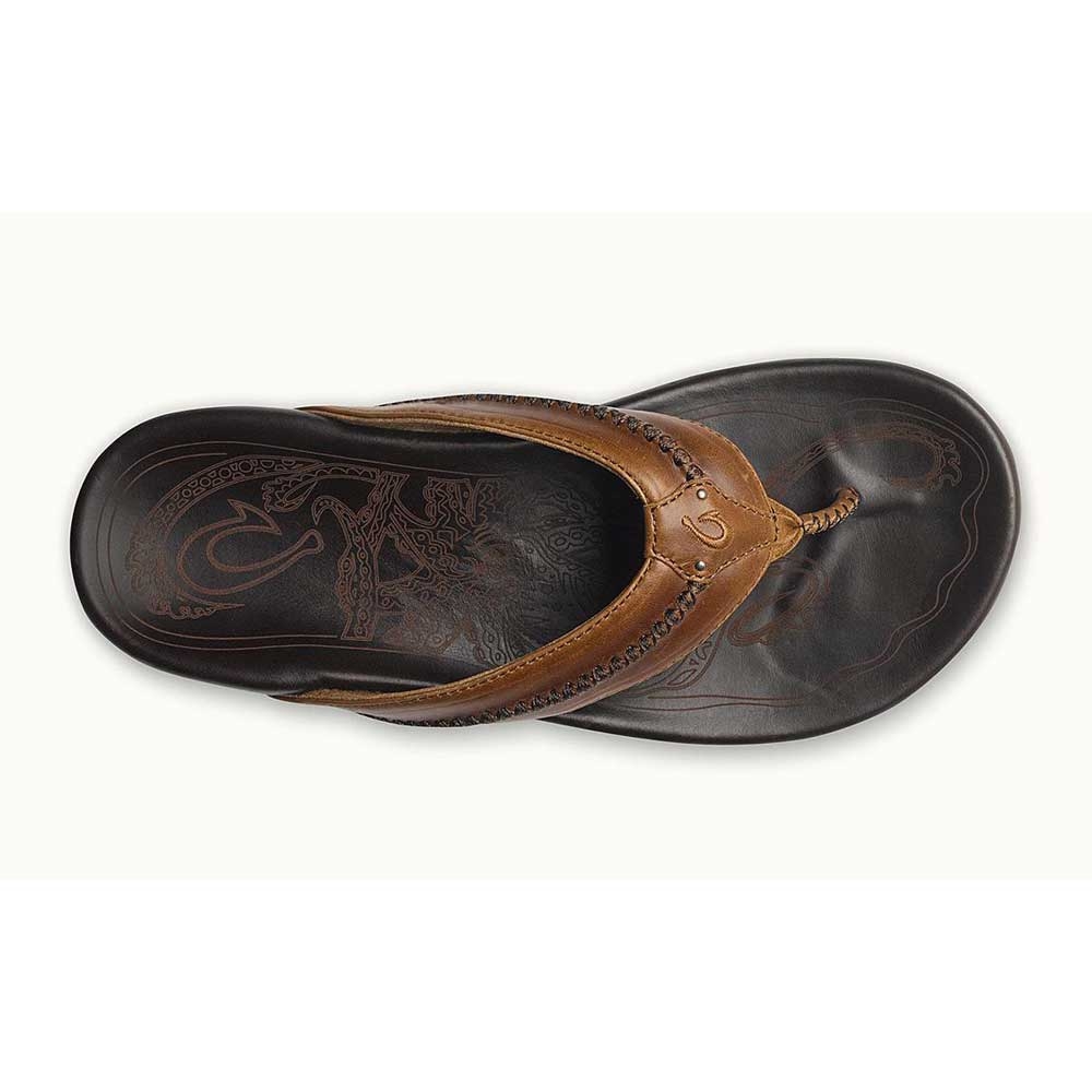 Olukai Mea Ola Tan / Dark Java 10138-3448 slippers online bestellen bij Kathmandu Outdoor & Travel