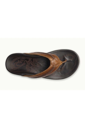 Olukai Mea Ola Tan / Dark Java 10138-3448 slippers online bestellen bij Kathmandu Outdoor & Travel
