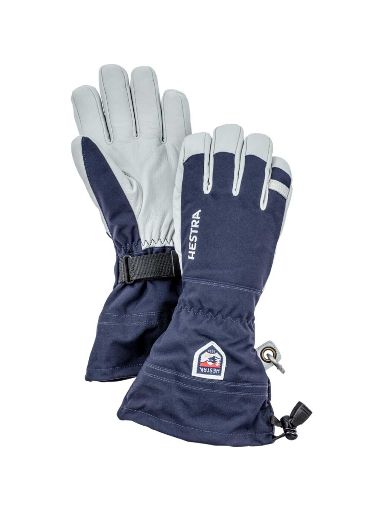 Hestra Army Leather Heli Ski glove Navy / Off White 30570-280 kleding accessoires online bestellen bij Kathmandu Outdoor & Travel