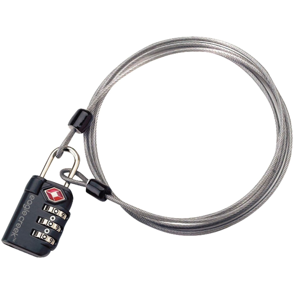 Eagle Creek 3 Dial TSA Lock & Cable Graphite EC041028-013 reisaccessoires online bestellen bij Kathmandu Outdoor & Travel