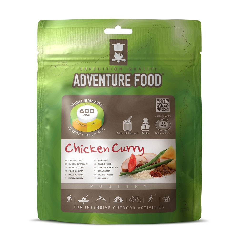 Adventure food Chicken Curry 1 portie . 1RC maaltijden en voedsel online bestellen bij Kathmandu Outdoor & Travel