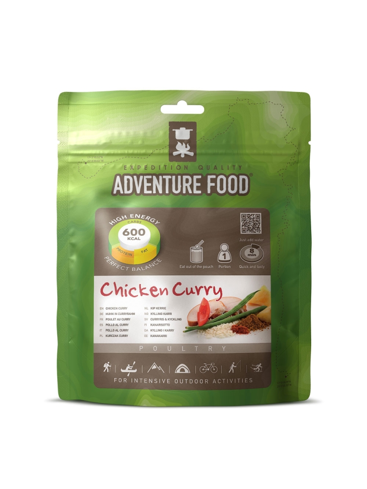 Adventure food Chicken Curry 1 portie . 1RC maaltijden en voedsel online bestellen bij Kathmandu Outdoor & Travel