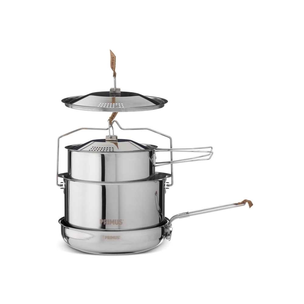 Primus Campfire Cookset Large RVS 738001 koken online bestellen bij Kathmandu Outdoor & Travel