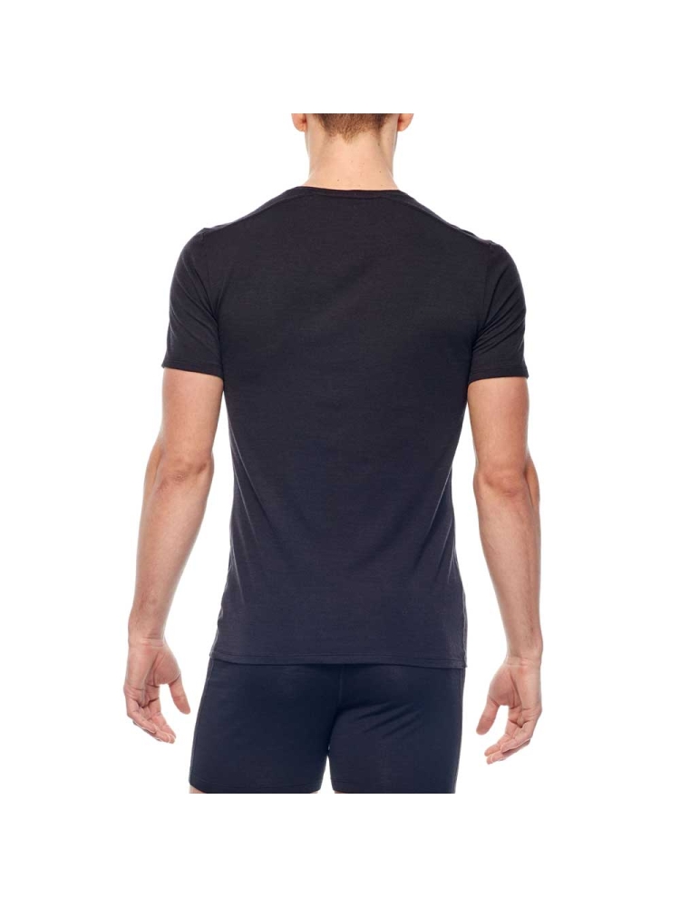 Icebreaker Anatomica Short Sleeve V Black 103661-0011 onderkleding/thermokleding online bestellen bij Kathmandu Outdoor & Travel