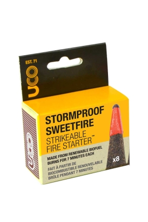 Uco Sweetfire Stormproof Firestarter (8 Pack) . UC MT-SM-SF8P koken online bestellen bij Kathmandu Outdoor & Travel
