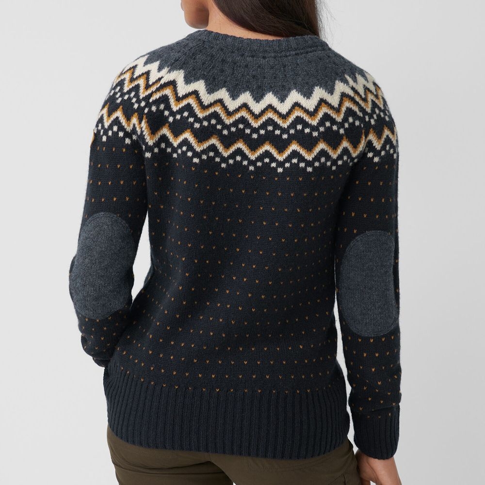 Fjällräven Övik Knit Sweater Women's Dark Navy 89941-555 fleeces en truien online bestellen bij Kathmandu Outdoor & Travel
