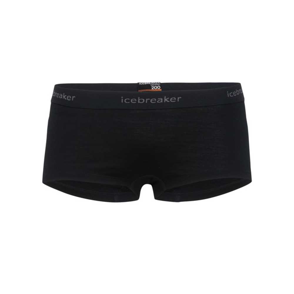 Icebreaker 200 Oasis Boy Shorts Women's Black IB104467-0011 onderkleding/thermokleding online bestellen bij Kathmandu Outdoor & Travel
