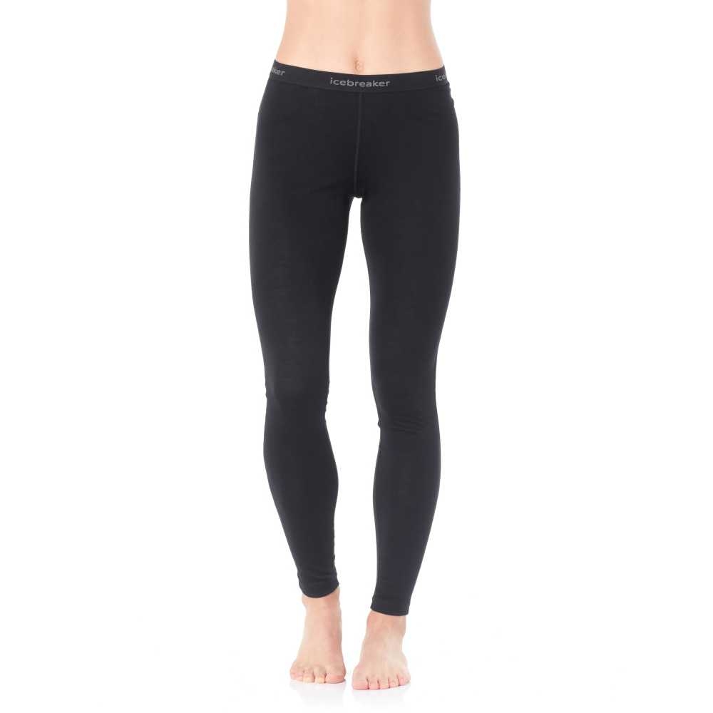 Icebreaker 200 Oasis Leggings Women's Black 104383-0011 onderkleding/thermokleding online bestellen bij Kathmandu Outdoor & Travel