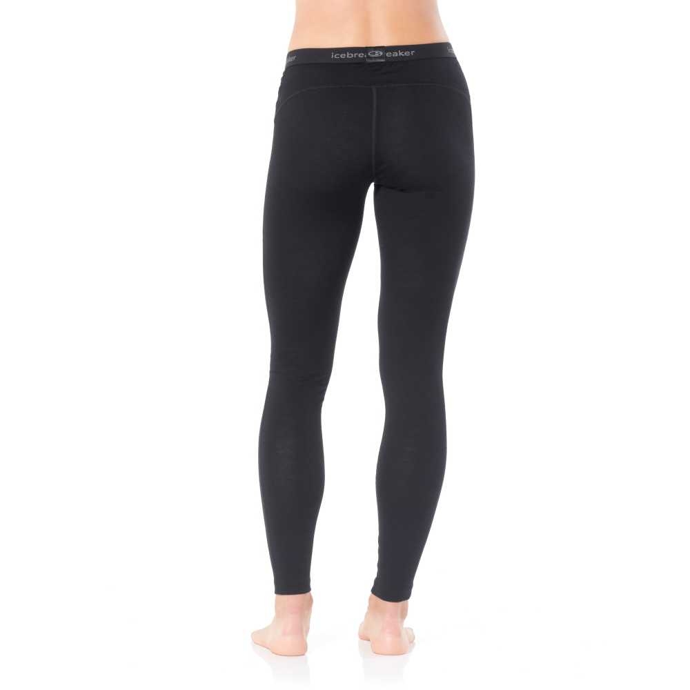 Icebreaker 200 Oasis Leggings Women's Black 104383-0011 onderkleding/thermokleding online bestellen bij Kathmandu Outdoor & Travel