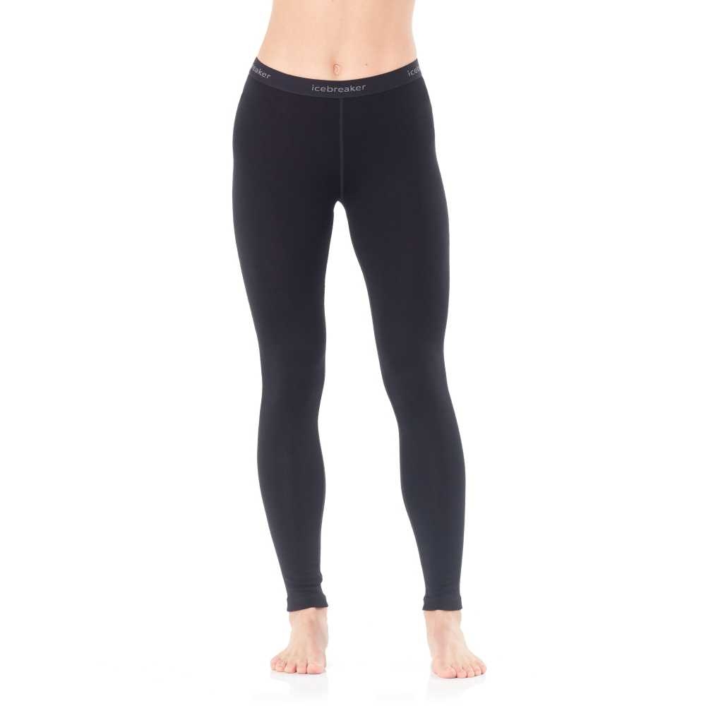 Icebreaker 260 Tech Leggings Women's Black 104392-0011 onderkleding/thermokleding online bestellen bij Kathmandu Outdoor & Travel