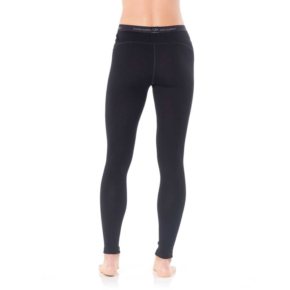 Icebreaker 260 Tech Leggings Women's Black 104392-0011 onderkleding/thermokleding online bestellen bij Kathmandu Outdoor & Travel