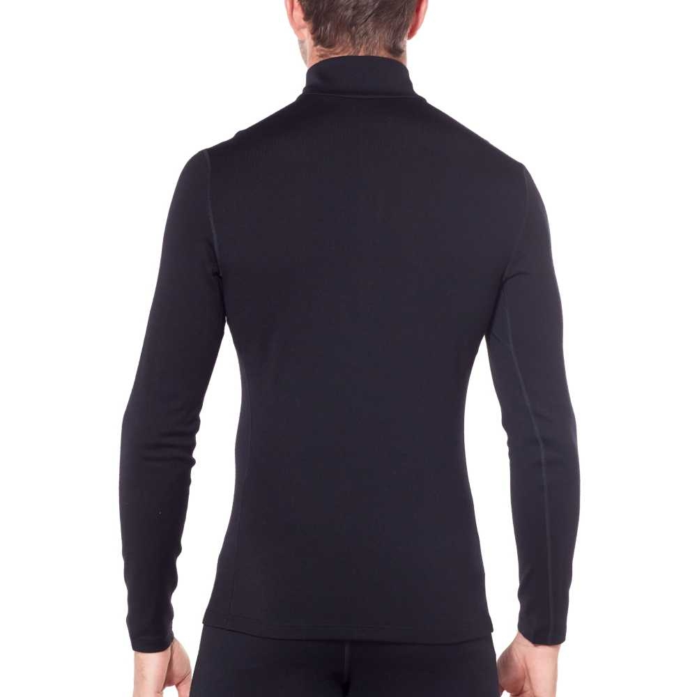 Icebreaker 260 Tech Long Sleeve Half Zip Black 104372-0011 onderkleding/thermokleding online bestellen bij Kathmandu Outdoor & Travel