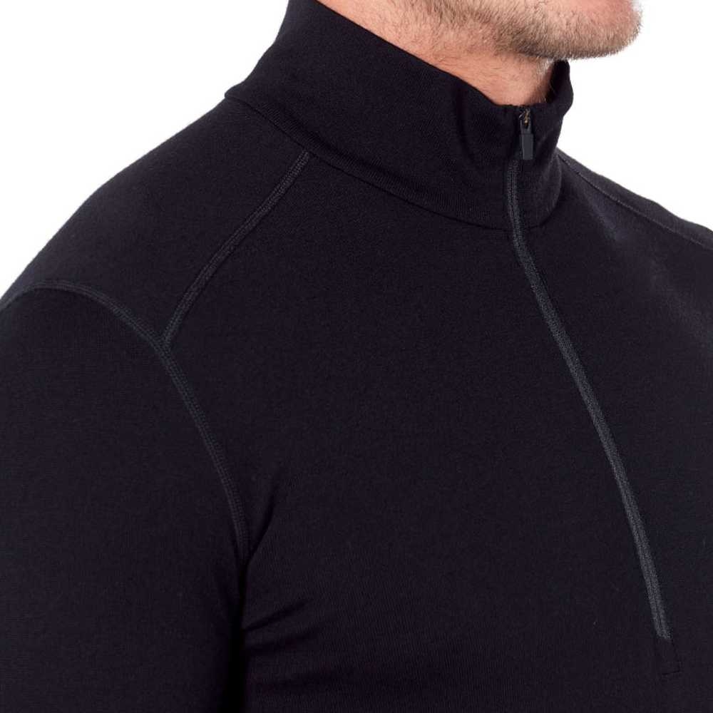 Icebreaker 260 Tech Long Sleeve Half Zip Black 104372-0011 onderkleding/thermokleding online bestellen bij Kathmandu Outdoor & Travel