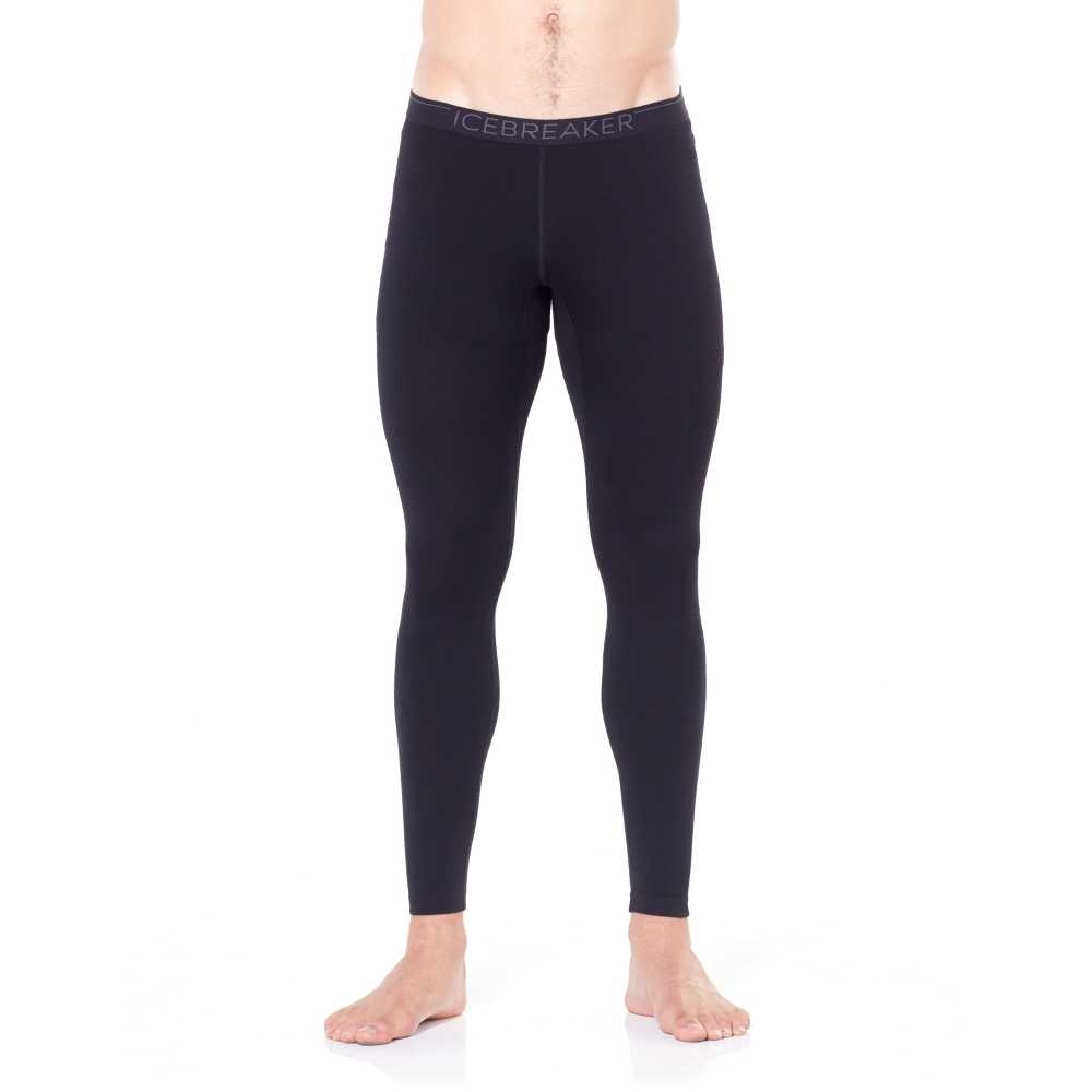 Icebreaker 260 Tech Leggings Black 104373-0011 onderkleding/thermokleding online bestellen bij Kathmandu Outdoor & Travel