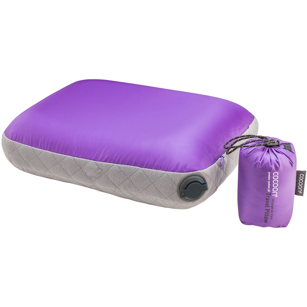 Cocoon Air Core Pillow UL 35 x 45cm Purple/Grey CACP4UL6Q slaapzakken online bestellen bij Kathmandu Outdoor & Travel