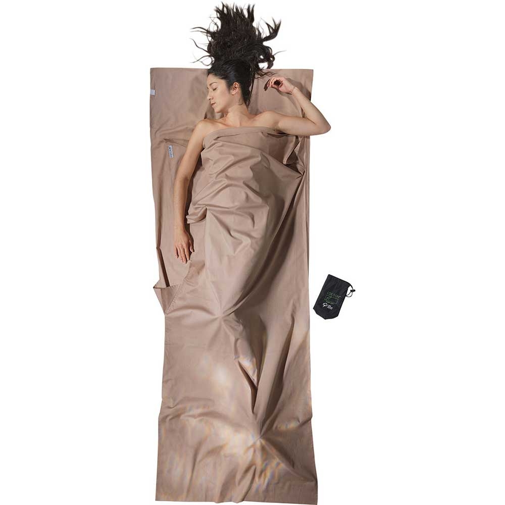 Cocoon TravelSheet Organic Cotton Earth CCT43-O lakenzakken en liners online bestellen bij Kathmandu Outdoor & Travel