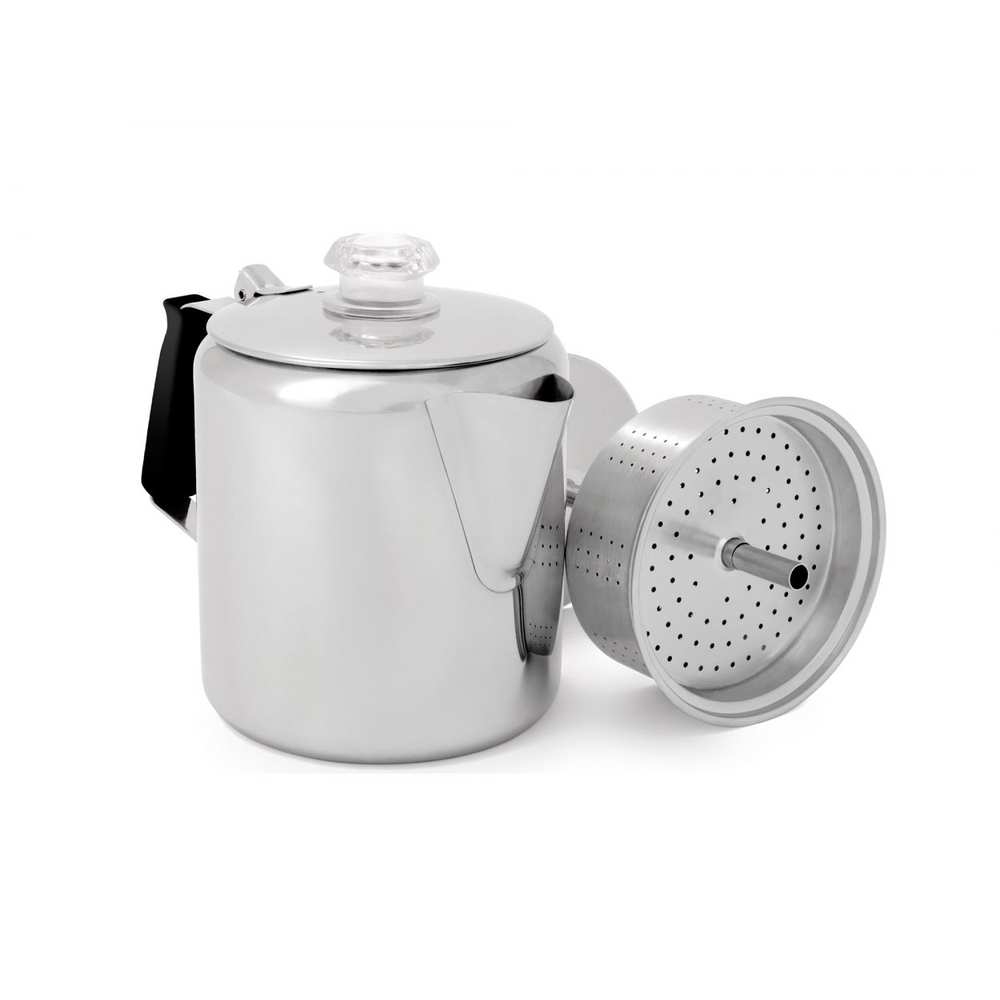 Gsi Glacier Stainless 6 Cup Percolator Zilver GS65206 koken online bestellen bij Kathmandu Outdoor & Travel