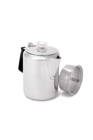 Gsi  Glacier Stainless 9 Cup Percolator Zilver