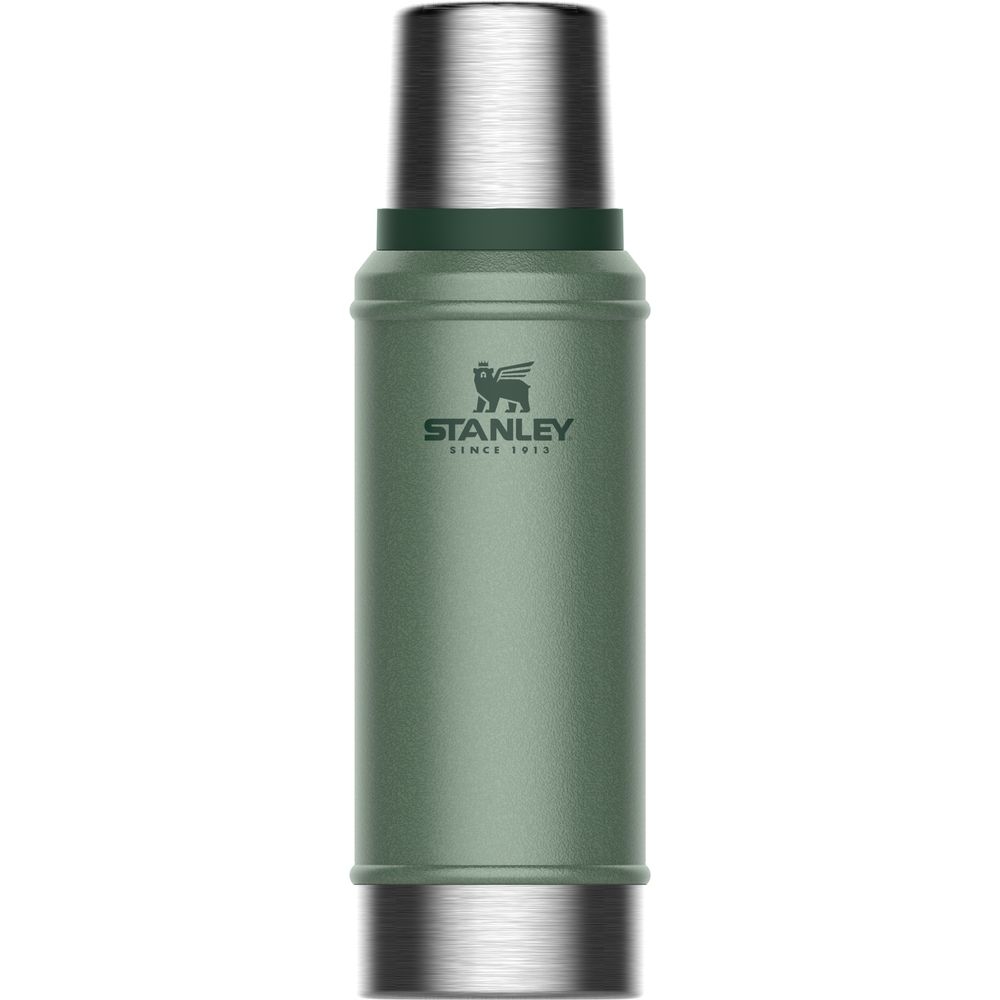 Stanley The Legendary Classic Bottle 0,75L Hammertone Green 10-01612-027 drinkflessen en thermosflessen online bestellen bij Kathmandu Outdoor & Travel