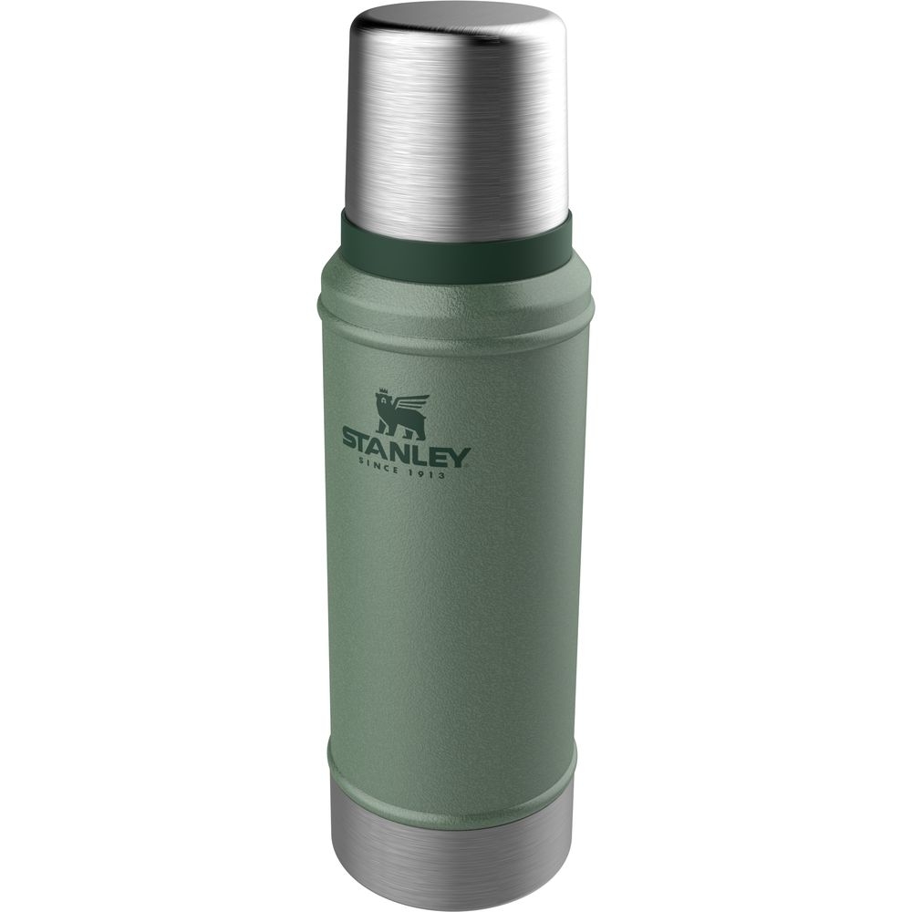 Stanley The Legendary Classic Bottle 0,75L Hammertone Green 10-01612-027 drinkflessen en thermosflessen online bestellen bij Kathmandu Outdoor & Travel