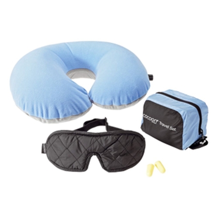 Cocoon  Travel Set Ultralight 3pieces Lt.Blue/Black