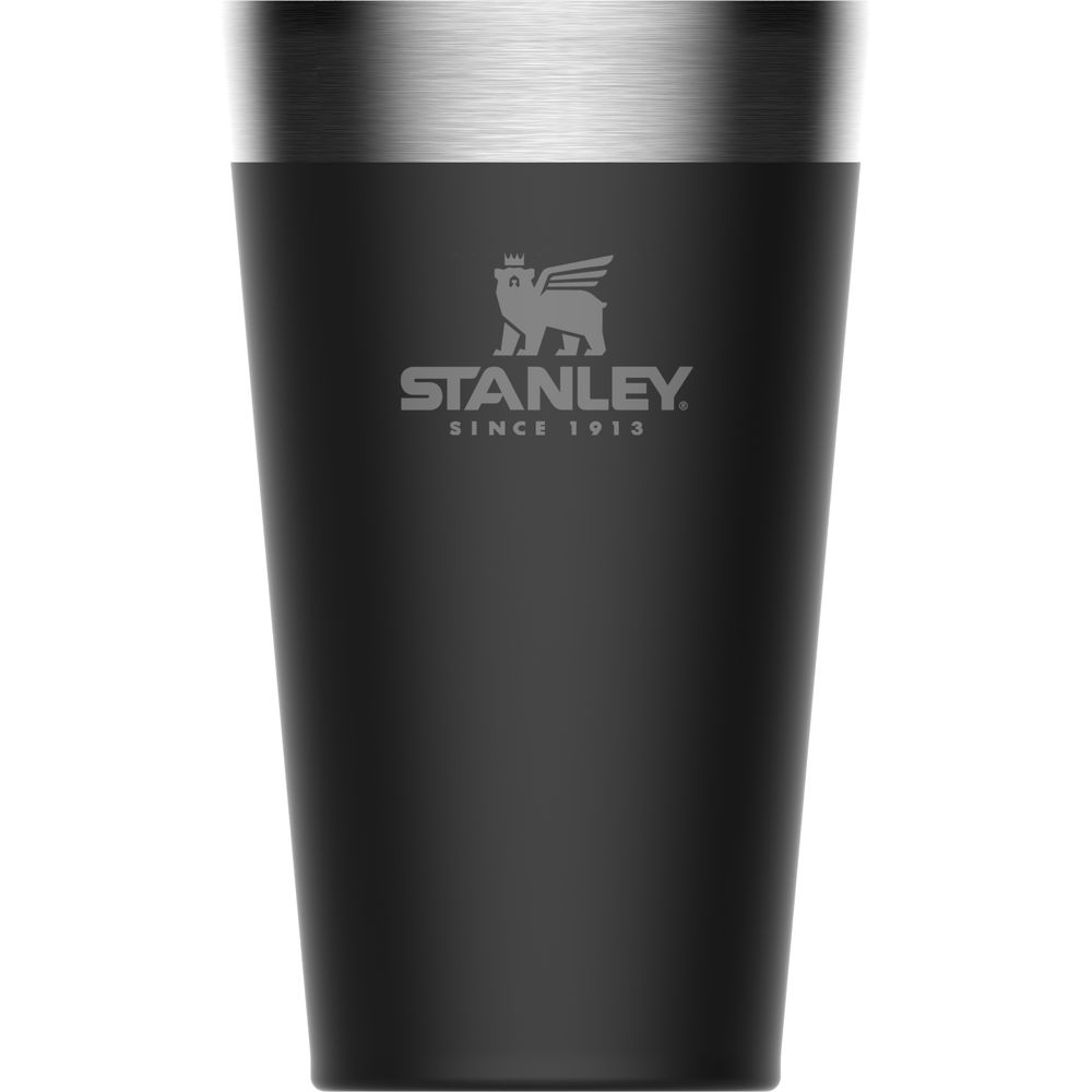 Stanley Stacking Vacuum Pint 470ml Matte Black 10-02282-058 drinkflessen en thermosflessen online bestellen bij Kathmandu Outdoor & Travel