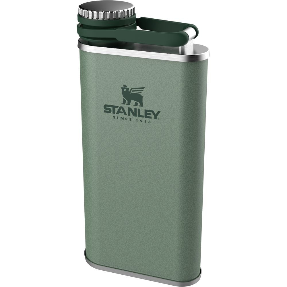 Stanley Wide Mouth Flask 230ml Hammertone Green 10-00837-126 drinkflessen en thermosflessen online bestellen bij Kathmandu Outdoor & Travel