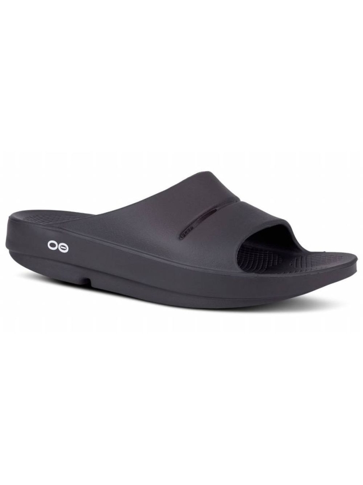 Oofos OOahh Slide Black 1100-BLCK slippers online bestellen bij Kathmandu Outdoor & Travel
