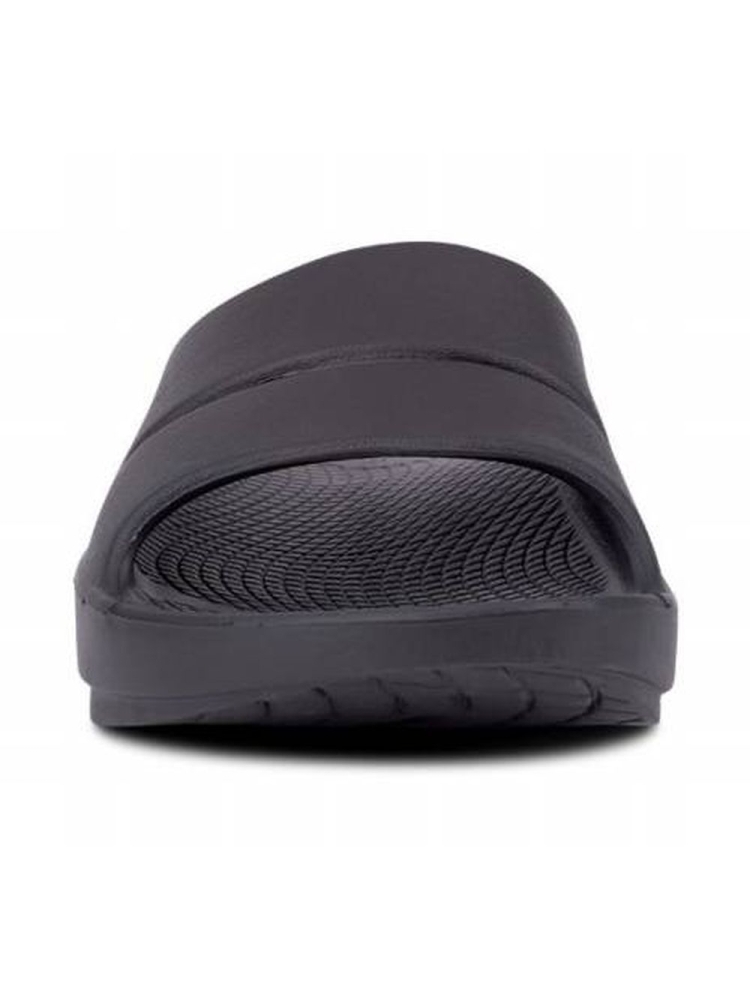 Oofos OOahh Slide Black 1100-BLCK slippers online bestellen bij Kathmandu Outdoor & Travel