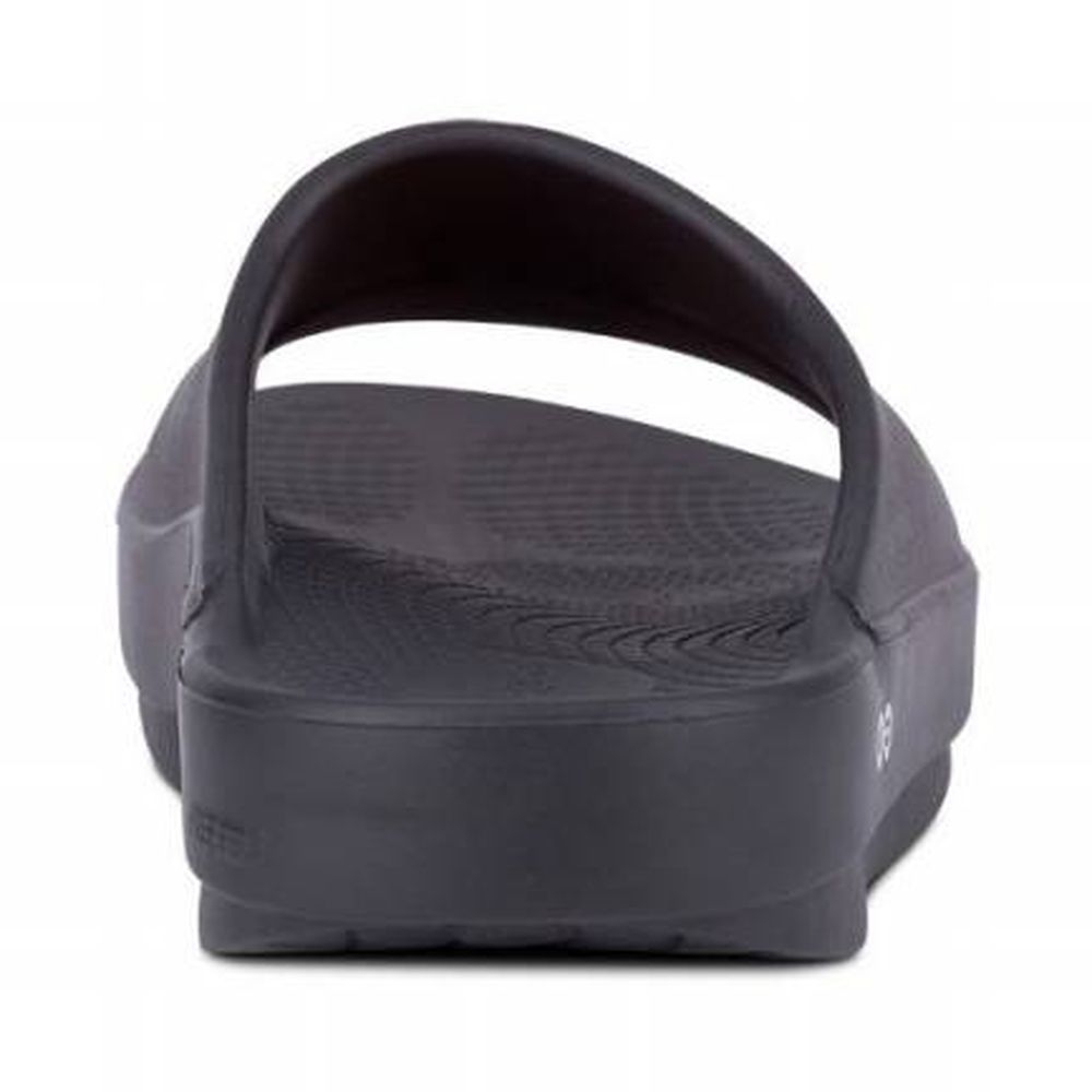 Oofos OOahh Slide Black 1100-BLCK slippers online bestellen bij Kathmandu Outdoor & Travel